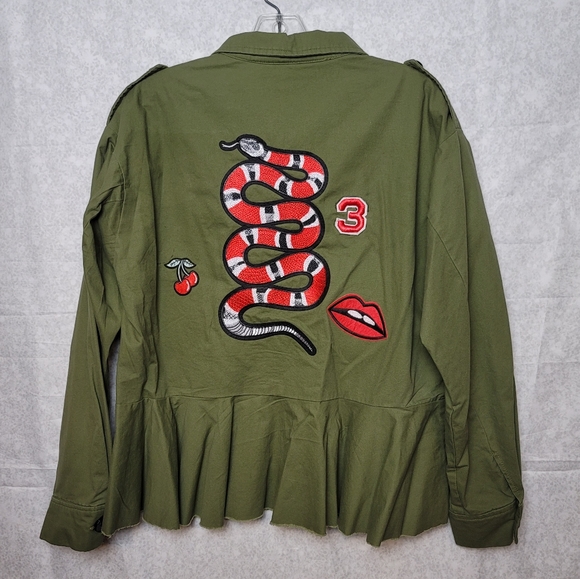 Iconic Ruffle Shirt Jacket - Picture 1 of 8